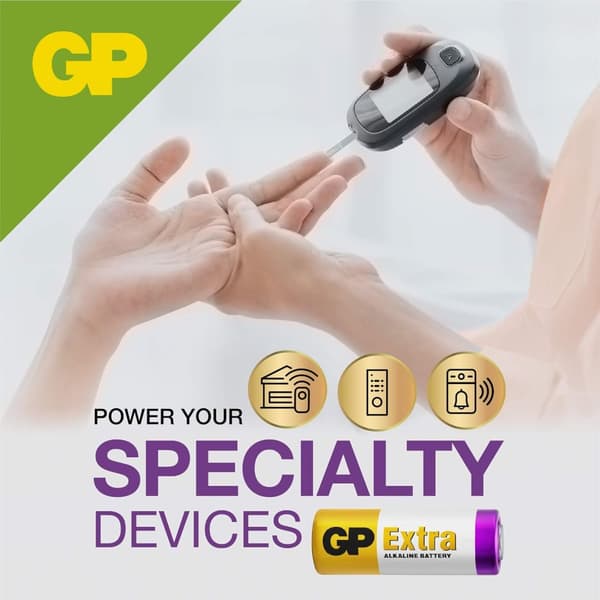 GP 23A Alkaliska Batterier 5-pack | GP Extra | 23AE, MN21 | Lång livslängd och hög effektivitet för daglig användning