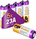 Miniatyrbild 1 av 6: GP 23A Alkaliska Batterier 5-pack | GP Extra | 23AE, MN21 | Lång livslängd och hög effektivitet för daglig användning