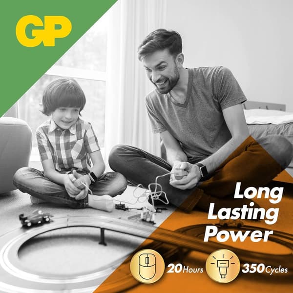 GP Alkaliska AAA- batteri 48-pack| GP Ultra |24A/LR3 1.5V batteri | Lång livslängd, högre effektivitet och daglig användning