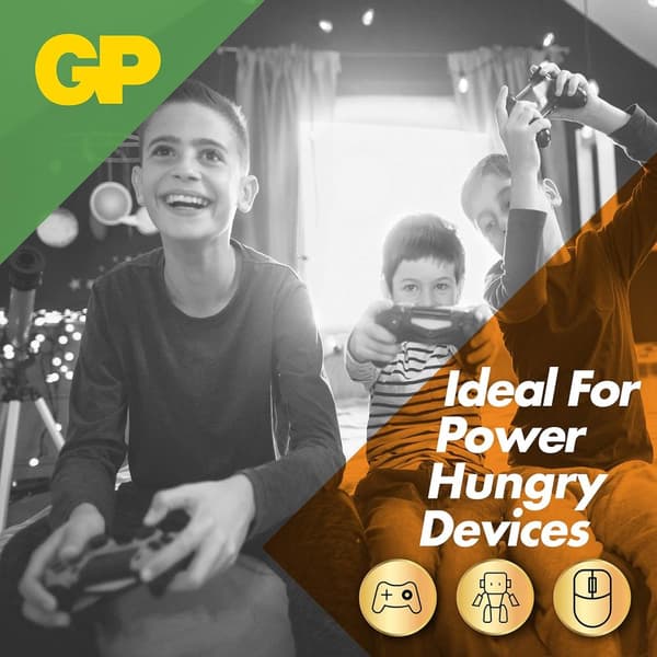 GP Alkaliska AAA- batteri 48-pack| GP Ultra |24A/LR3 1.5V batteri | Lång livslängd, högre effektivitet och daglig användning