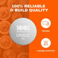 Miniatyrbild 3 av 6: 100% PeakPower CR2032 - Litiumbatteri 20-pack| 100% PeakPower | CR 2032 3V batteri | Lång livslängd, högre effektivitet och daglig användning