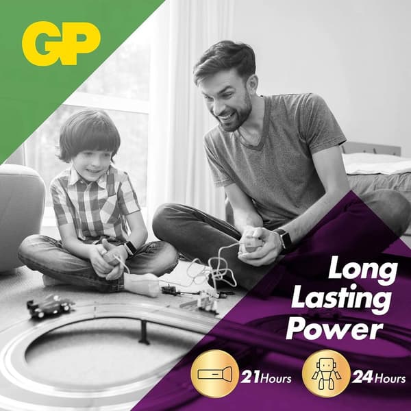 GP Alkaliska D- batteri 8-pack| GP Extra | LR20 1.5V Mono-batteri | Lång livslängd, högre effektivitet, används i digitala pennor, stylus, laserljus