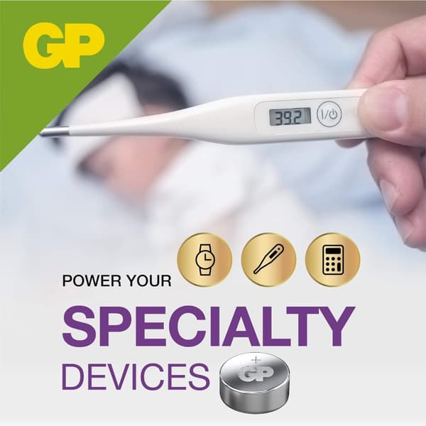 GP Alkaliska LR44- batteri 20-pack| GP Extra | AG13, A76 batteri | Lång livslängd, högre effektivitet och daglig användning