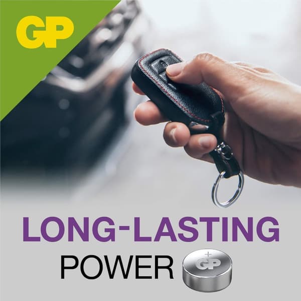 GP Alkaliska LR44- batteri 20-pack| GP Extra | AG13, A76 batteri | Lång livslängd, högre effektivitet och daglig användning