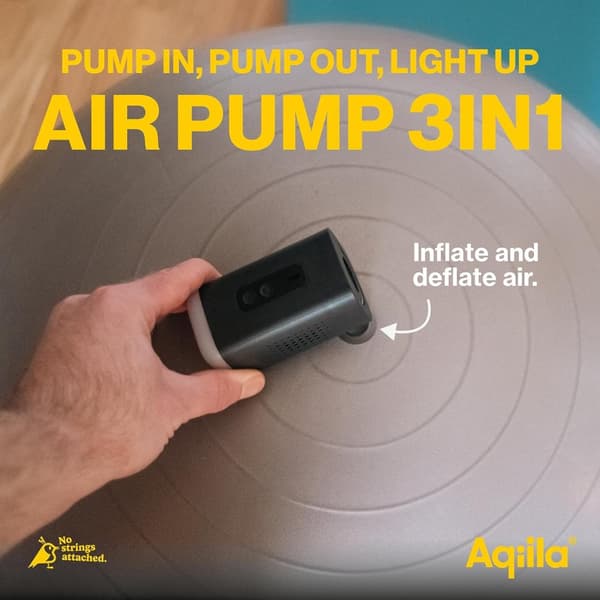 Bärbar luftpump och högpresterande kompressor med fickstativ | Aqiila Airbird C2 | Snabb installation och automatisk avstängning, exakt och enkel uppb