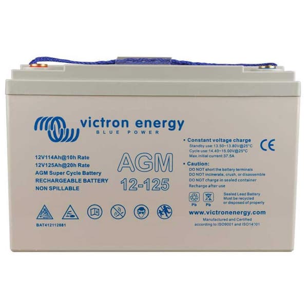 Victron Energy Batteri M8 Agm Super Cycle 12/125ah Transparent