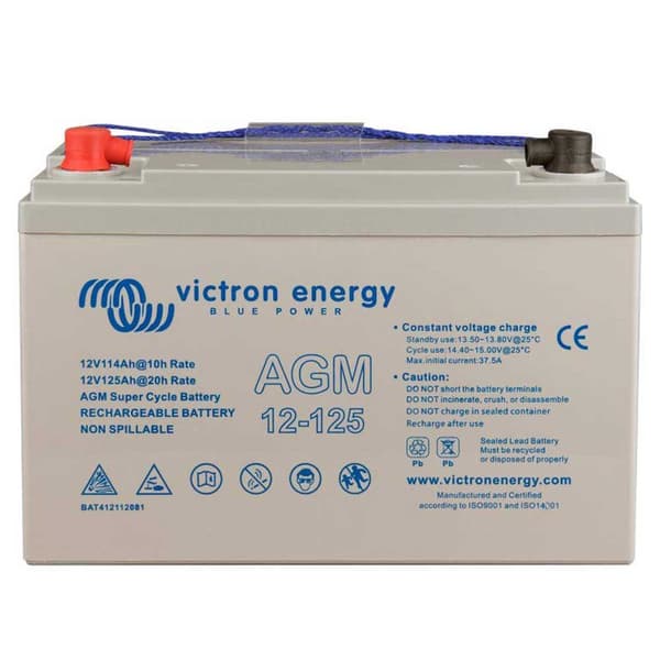 Victron Energy Batteri M8 Agm Super Cycle 12/125ah Transparent