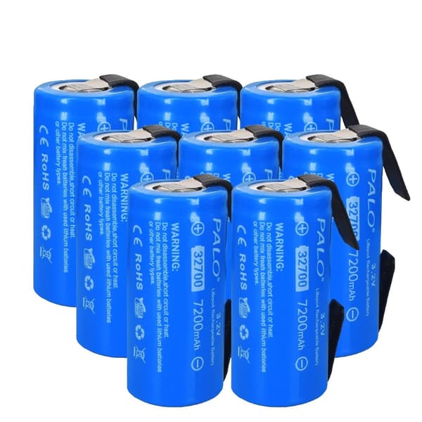 PALO LiFePO4-batteri, 7200mAh kapacitet, 3,2V spænding,8 stk.