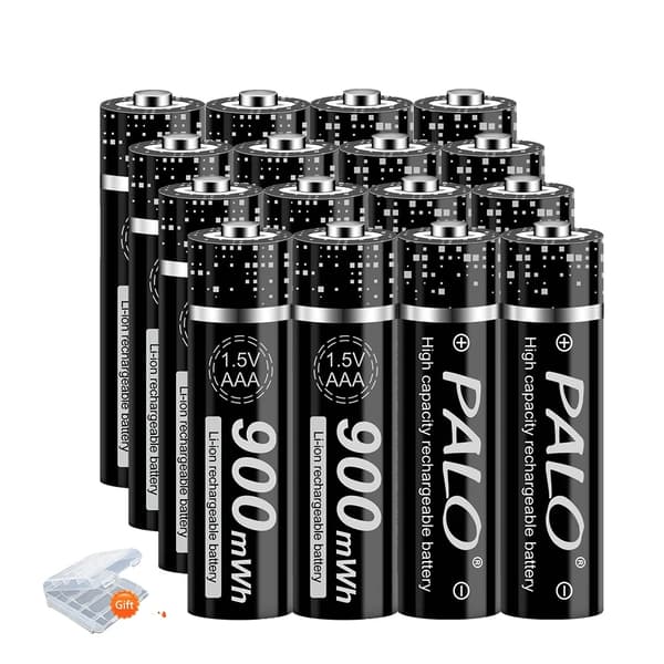 PALO 1.5V AAA Li-Ion Genopladelige Batterier, 900mWh Kapacitet, Flere Pakke Muligheder,12STK AAA