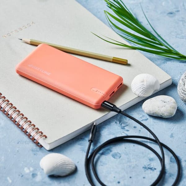 GreyLime OCEAN 10.000 mAh powerbank, Coral Red