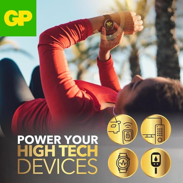 GP CR2032 - Litiumbatteri 5-pack| GP | CR 2032 3V batteri | Lång livslängd, högre effektivitet och daglig användning