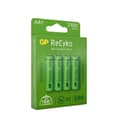 Miniatyrbild 1 av 5: GP Laddningsbara AA- batteri 4-pack| GP Recyko| AA NiMH 1.2V LR06 Förladdade, högpresterande batterier med hög kapacitet