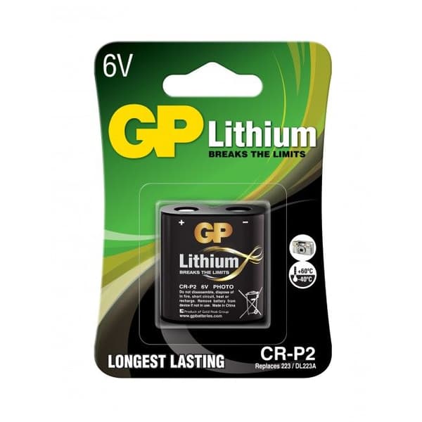 GP Lithiumbatteri, CR-P2, 1-pack