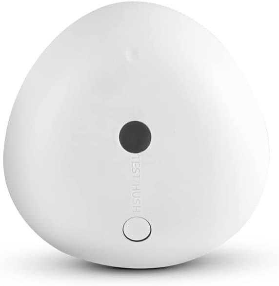 Housegard Pebble Mini brandvarnare med 5-årsbatteri | Enkel montering med 3M-tejp | Nätt och lättplacerad varnare, en diameter på bara 48 mm |Unik des