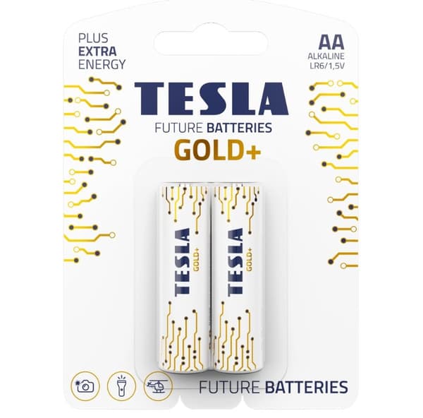 ALKALIAKKU TESLA GOLD+ LR6 B2 1,5V 2 kpl