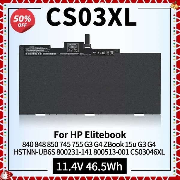 CS03XL Laptopbatteri, 11,4V spænding, 46,5Wh kapacitet,CS03XL 11.4V 46.5Wh