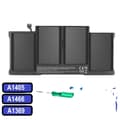 Miniatyrbillede 1 af 2: Erstatningsbatteri til MacBook Air 13", 7200mAh kapacitet, overopladningsbeskyttelse,A1405 A1466, 7200mAh