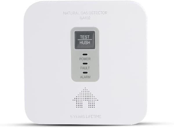 Housegard Gasvarnare 12V + 230V | Gaslarm idealiskt för kök och husvagn/husbil | Varnar för gasol, naturgas och stadsgas | Kan kopplas direkt till 12V