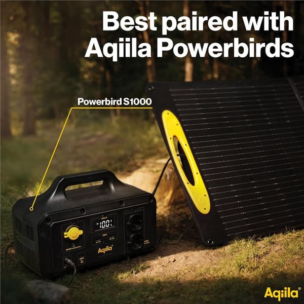Bärbart kraftverk på 300 W och vikbar solpanel på 100 W - hög kapacitet med snabbladdning och inbyggd säkerhet för camping, resor och nödsituationer