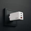 Miniatyrbild 3 av 11: USB Väggladdare GaN 67W – Aqiila Chargebird W65 med 3 USB-portar för Snabbladdning och Återvunnet Material