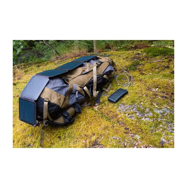 Solcellsladdare Sunbird P21 – Hopfällbar 20W USB-C Solpanel för Camping & Äventyr