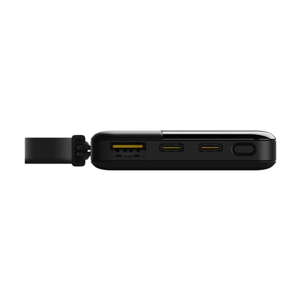 Powerbank  5000 mAh Aqiila Powerbird B5B - Kompakt Powerbank för Laddning av 3 Enheter Samtidigt, 12W Snabbladdning, Svart