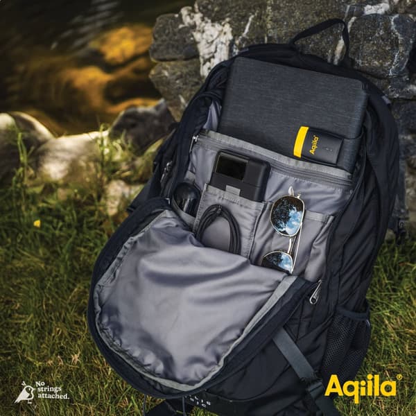 Powerbank 10 000 mAh – Aqiila Powerbird B10B - Laddare för 3 Enheter Samtidigt, 20W Snabbladdning, Perfekt för Vardagsbruk, Svart