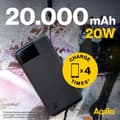 Miniatyrbild 6 av 11: Aqiila Powerbank Powerbird B20B 20 000 mAh – Snabbladdare för Tre Enheter, 20W Snabbladdning, Laddar Mobil Fyra Gånger, Svart