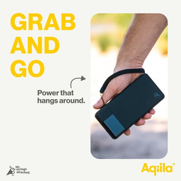 Aqiila Powerbank Powerbird B20B 20 000 mAh – Snabbladdare för Tre Enheter, 20W Snabbladdning, Laddar Mobil Fyra Gånger, Svart