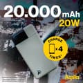 Miniatyrbild 4 av 11: Aqiila Powerbank Powerbird B20M 20 000 mAh mossgrön
