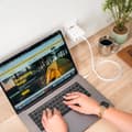 Miniatyrbild 6 av 11: Väggladdare GaN 120W – Aqiila Chargebird W120 Snabbladdning för Tre Enheter Samtidigt med Återvunnet Material
