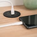 Miniatyrbild 9 av 11: USB-C till USB-C laddningskabel [1m, 60W Snabbladdning, 480 Mbps], Flexibel Silikonkabel, Hållbar och Trasselfri med Förvaringsväska – Vit CS11