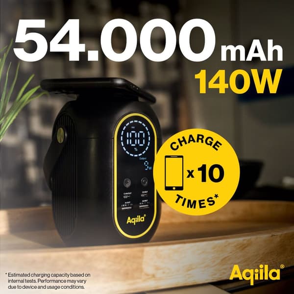 Mini Powerstation 200Wh – Aqiila Powerbird S140 Bärbar Strömförsörjning med Solpanel Kompatibilitet