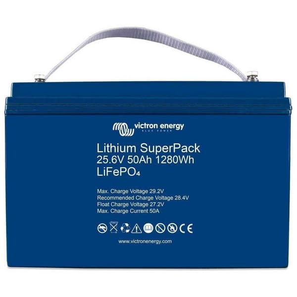 Victron Energy M8 Lithium Superpack 25.6v/50ah Batteri Blå
