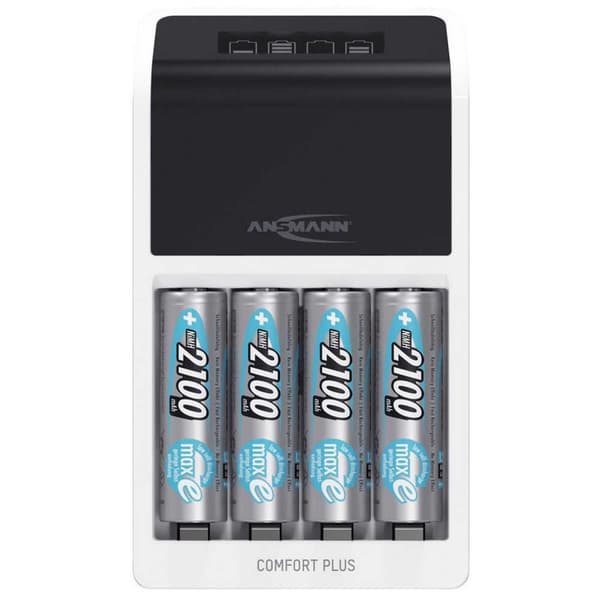 Ansmann Akku 1001-0094-01 2100mah Batterioplader Sort