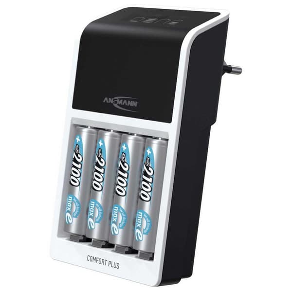 Ansmann Akku 1001-0094-01 2100mah Batterioplader Sort