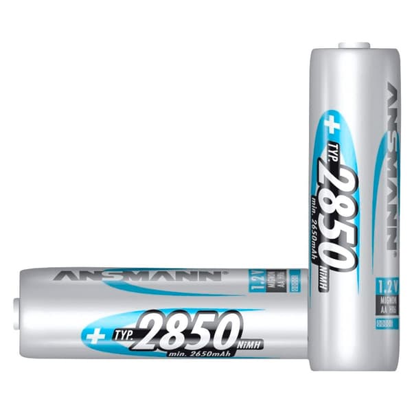 Ansmann 1x4 Nimh Rechargeable 2850 Mignon 2650mah Aa Alkaliske Batterier Søvfarvet