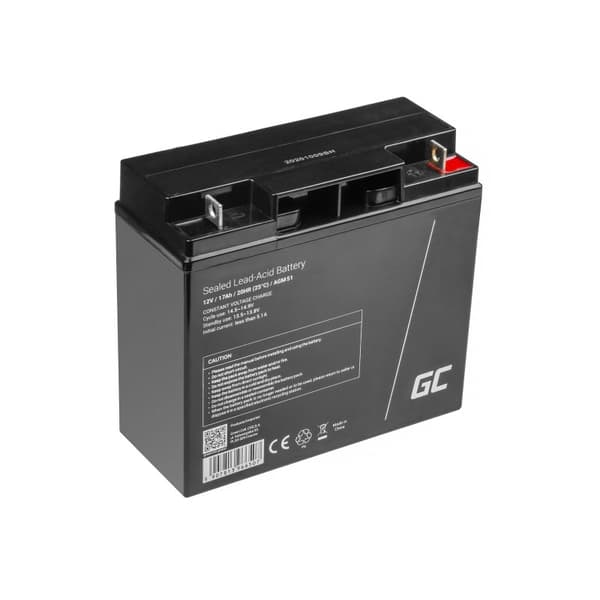 Green Cell AGM51 bilbatteri forseglet blysyre (VRLA) 17 Ah 12 V
