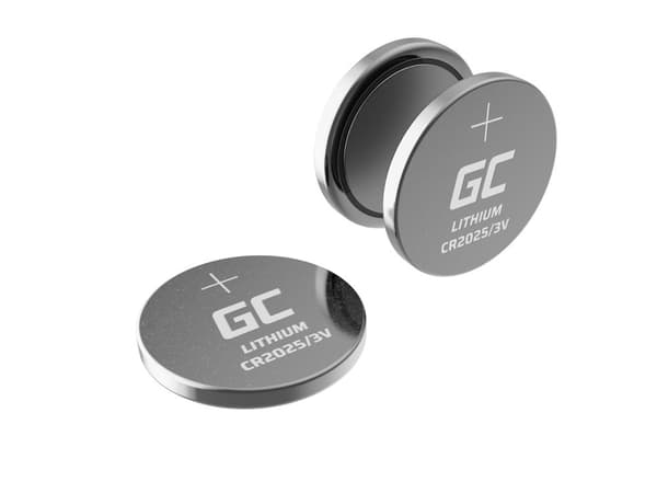 Green Cell Blister 10x Lithium Batteri CR2025 3V 160mAh Knapbatteri