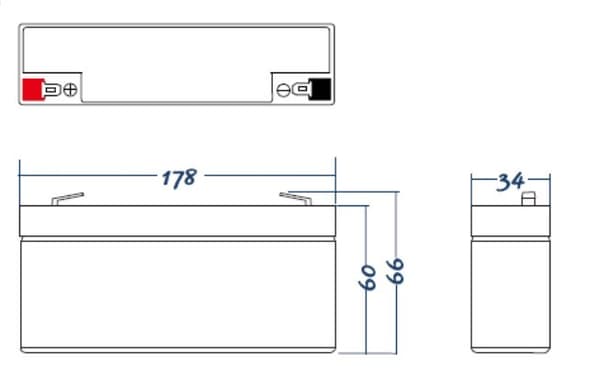 Green Cell AGM18 UPS-batteri 12 V 2,3 Ah