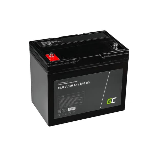 Green Cell CAV06 bilbatteri Lithiumjernfosfat (LiFePO4) 50 Ah 12,8 V Marine / Fritid