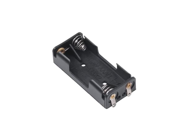 2xAAA flad batterikurv