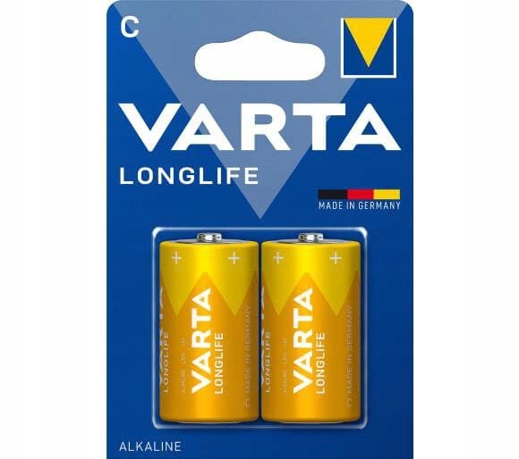 Varta LR14 C R14 alkalisk batteri 2 stk. 7600mAh