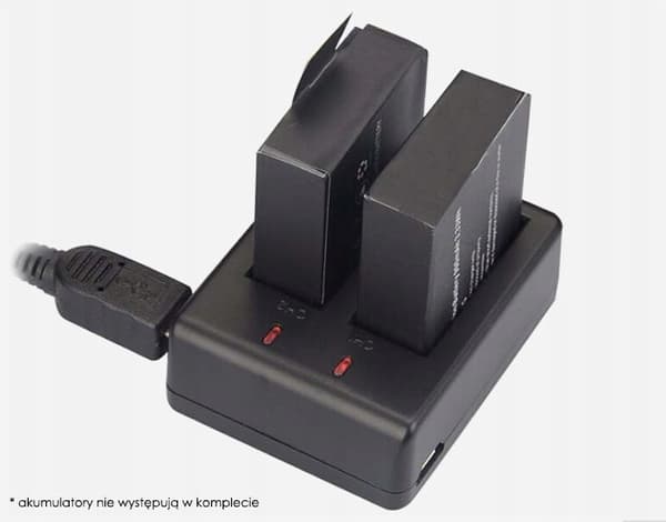 Dobbelt oplader SJCAM SJ4000 M10 SJ5000 DUAL