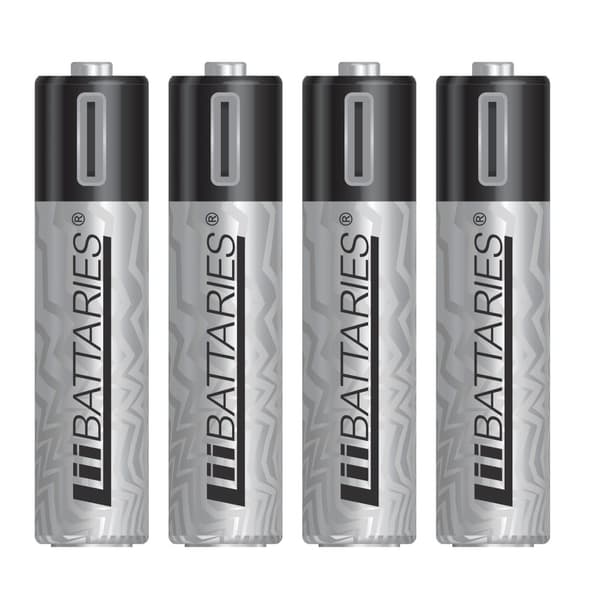 LiiBattaries KRAFTIGT GENOPLADELIGT BATTERI LITHIUM-ION AAA USB-C 4stk. 500mAh 1,5V
