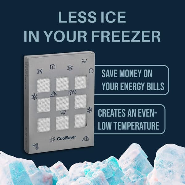 Frostskydd & Energibesparing för Frysar – CoolSaver | Minskar Frost & Sparar Upp till 30% Energi | Miljövänlig & Kemikaliefri