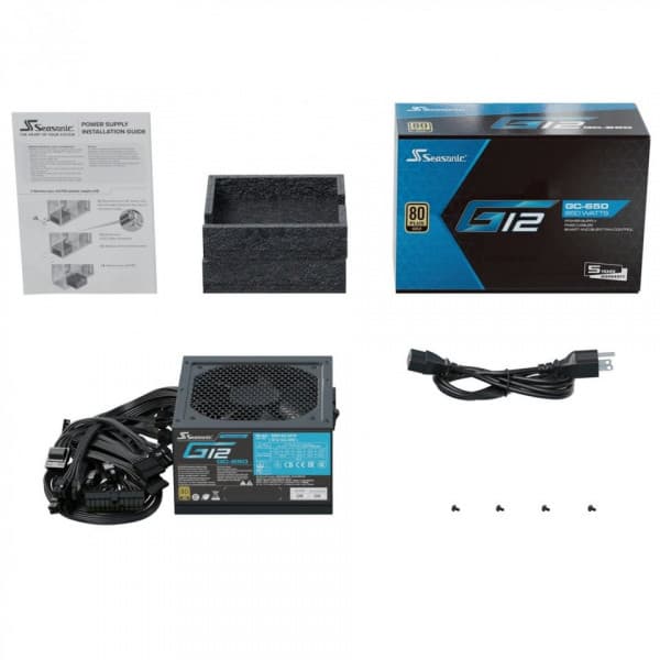 Seasonic G12 GC-650 ATX-nätaggregat, 650 W (2024)