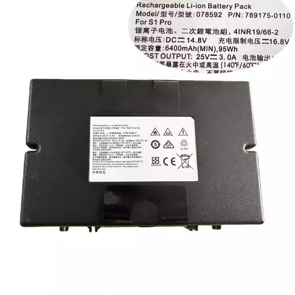 Erstatningsbatteri til Bose S1 Pro, 6400mAh kapacitet, Li-Ion type, CE- og FCC-certificeret