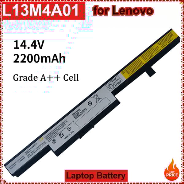 Lenovo Laptop Batteriudskiftning, 2200mAh Kapacitet, Kompatibel med M4400 og B50 Serien,L13M4A01-2200mAh