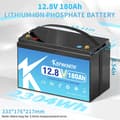 Miniatyrbillede 2 af 2: LiFePO4 batteripakke, 12,8V, mere end 6000 cyklusliv,12V 180AH